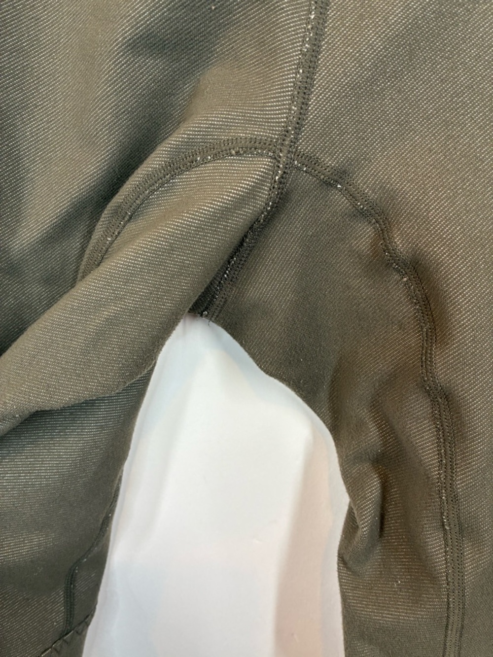 Lululemon Cargo Utility Leggings Olive Green Size 8 High Rise Ankle Zip Pocket - Picture 10 of 13